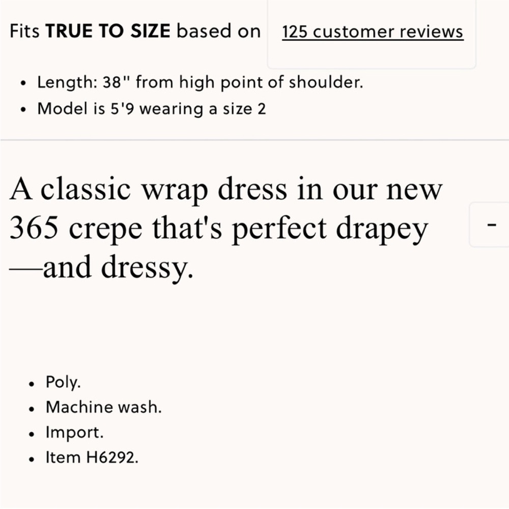 NWT J. Crew Wrap Dress 365 Crepe Black Women’s Size 2 - Picture 4 of 11